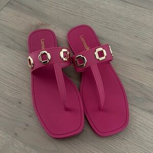 Larroude Milan S In Pink PVC